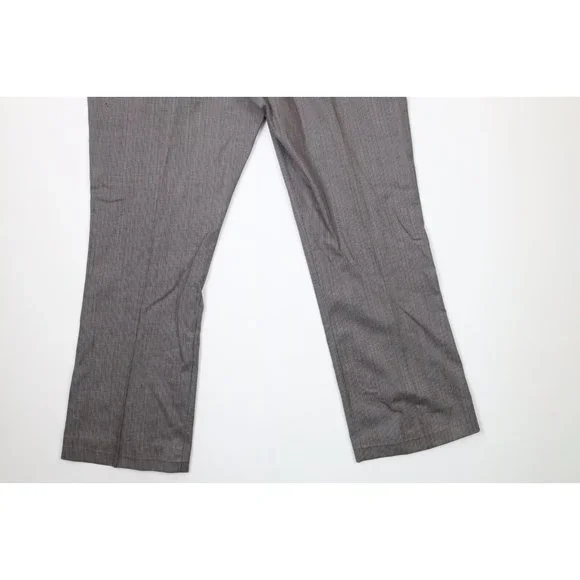 Vintage 40s Streetwear Mens 38x32 Thrashed Wool Wide Leg Bell Bottoms Pants USA